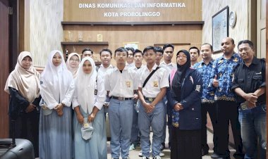 SMK Al Falah Leces Kirim Siswa Prakerin ke Diskominfo Kota Probolinggo: Dukung Branding Kota Bersolek dan Kota Mangga